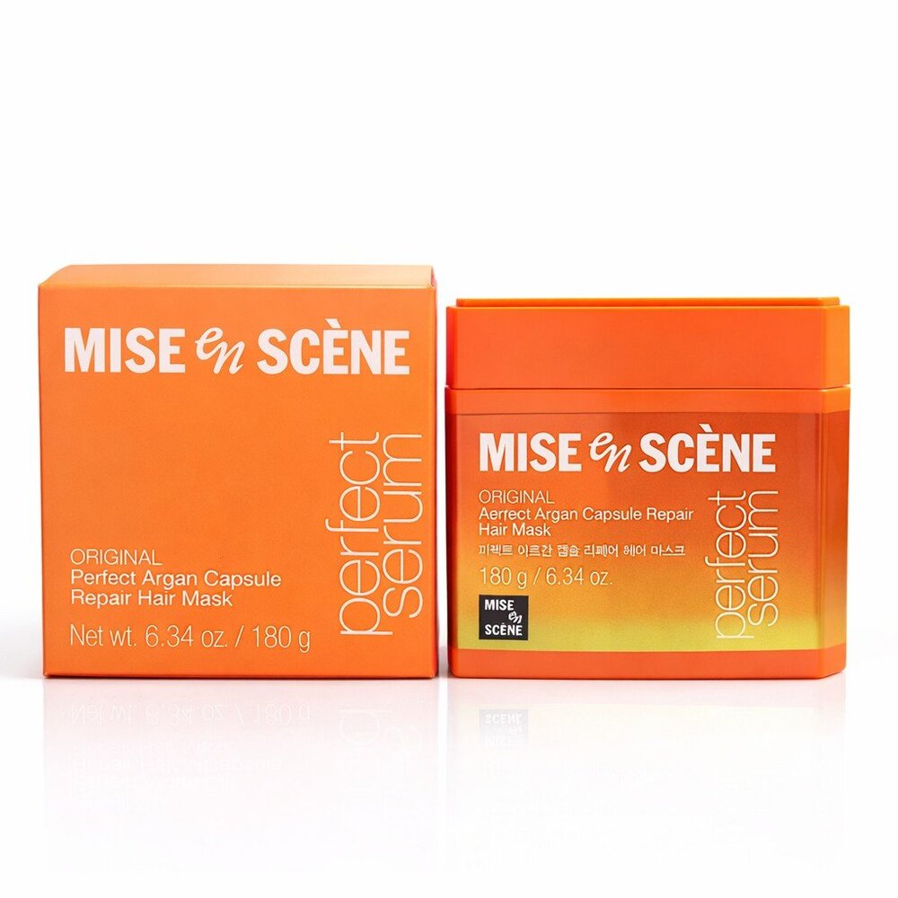 Mise en Scène Perfect Argan Capsule Repair Hair Mask 180g K-Beauty Treatment